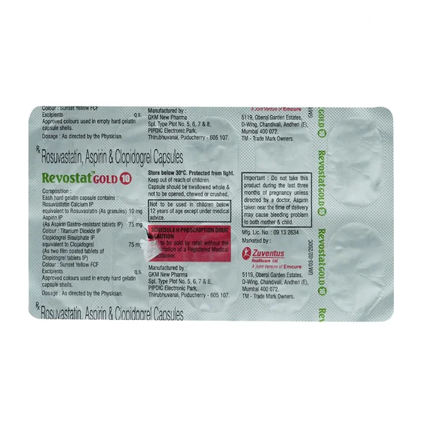 Revostat Gold 10 Capsule 10's