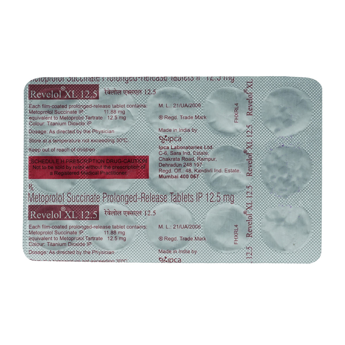 Revelol XL 12.5 Tablets Uses, Side Effects, Price Apollo Pharmacy