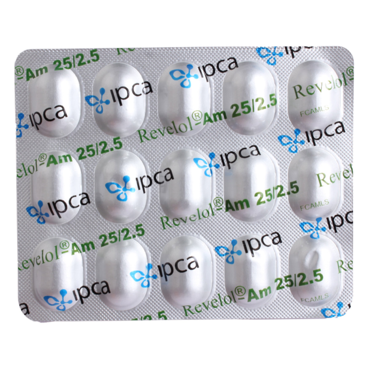 Revelol-AM 25 mg/2.5 mg Tablet 15's, Pack of 15 TABLETS Revelol-AM 25 mg/2.5 mg Tablet 15's, Pack of 15 TABLETS