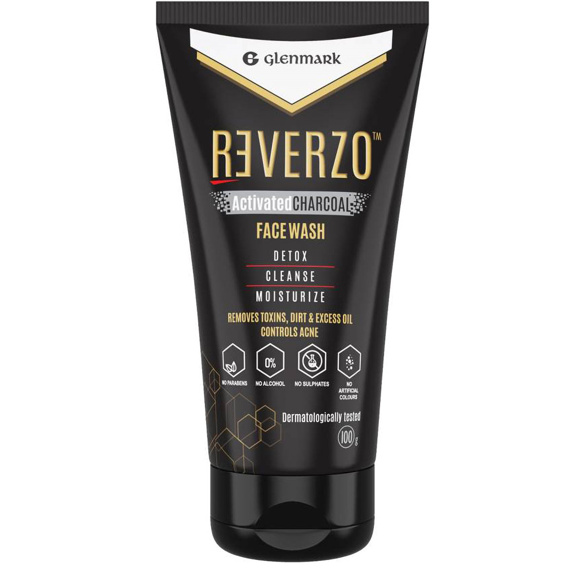 Reverzo Activated Charcoal Facewash 100 gm | Cleanses & Moisturises | Detoxifies Skin | Controls Acne And Excess Oil, Pack of 1 Reverzo Activated Charcoal Facewash 100 gm | Cleanses & Moisturises | Detoxifies Skin | Controls Acne And Excess Oil, Pack of 1