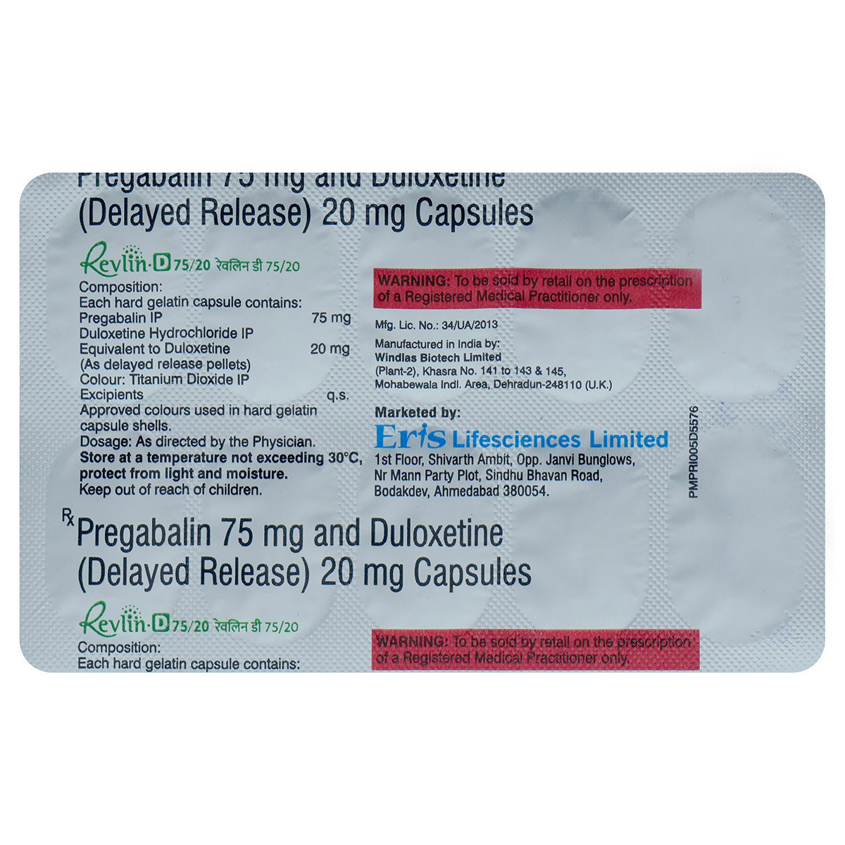 Revlin-D 75/20 Capsule 10's, Pack of 10 Revlin-D 75/20 Capsule 10's, Pack of 10