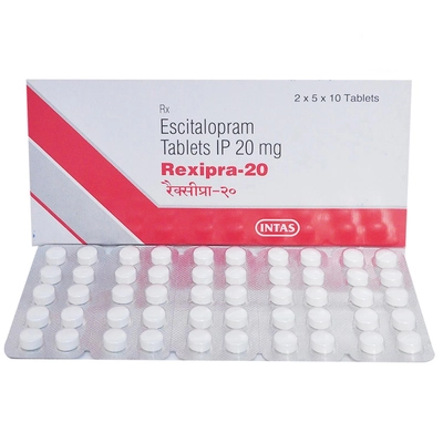 Rexipra-20 Tablet 10's, Pack of 10 TABLETS