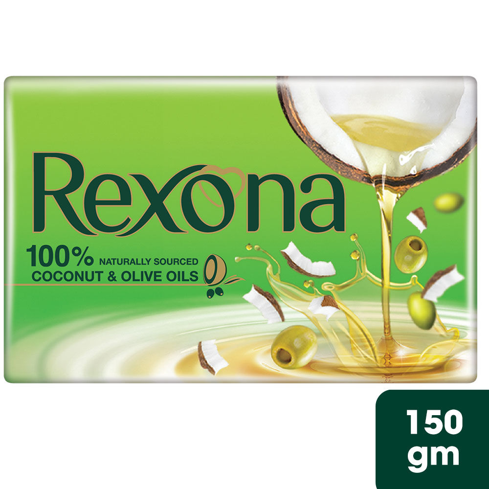 Buy Rexona Coconut and Olive Oil Soap, 150 gm Online