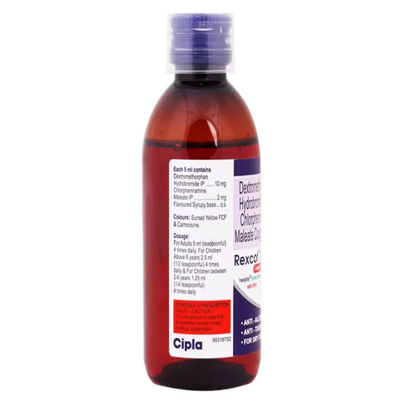 Buy Rexcof DX Syrup online | Uses, Side Effects, Price and substitutes ...