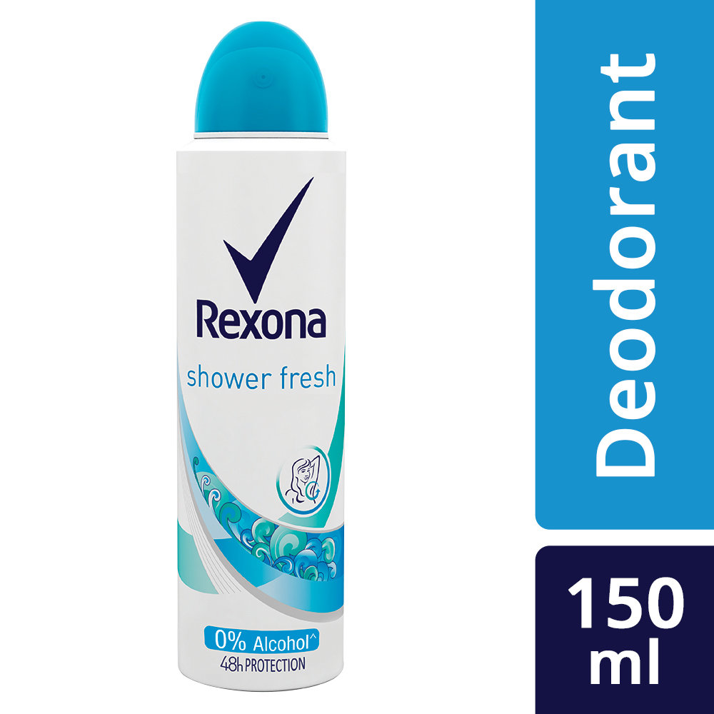Rexona Women Shower Fresh Deodorant Spray, 150 ml, Pack of 1 Rexona Women Shower Fresh Deodorant Spray, 150 ml, Pack of 1