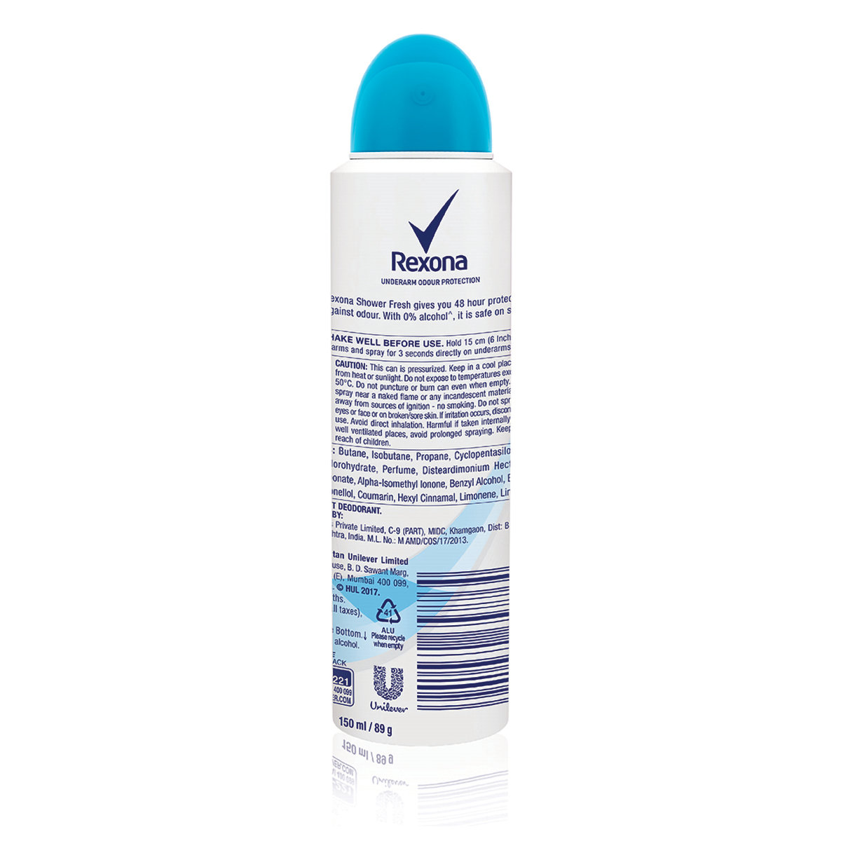 Rexona Women Shower Fresh Deodorant Spray, 150 ml, Pack of 1 Rexona Women Shower Fresh Deodorant Spray, 150 ml, Pack of 1