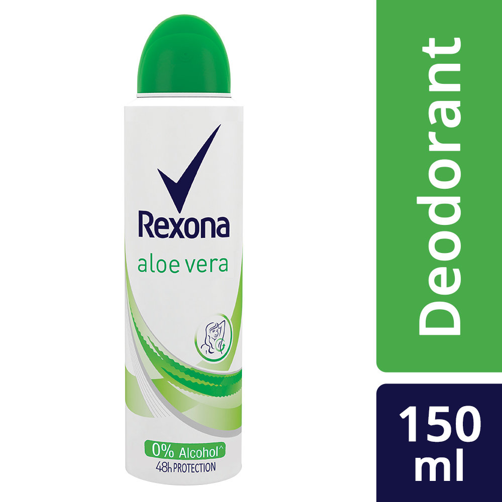 Rexona Aloe Vera Deodorant Body Spray for Women, 150 ml, Pack of 1 Rexona Aloe Vera Deodorant Body Spray for Women, 150 ml, Pack of 1