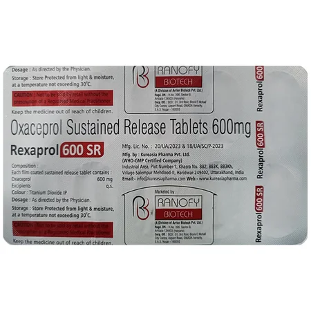 Rexaprol 600 SR Tablet 10's