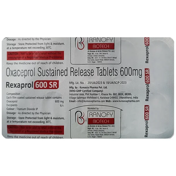Rexaprol 600 SR Tablet 10's