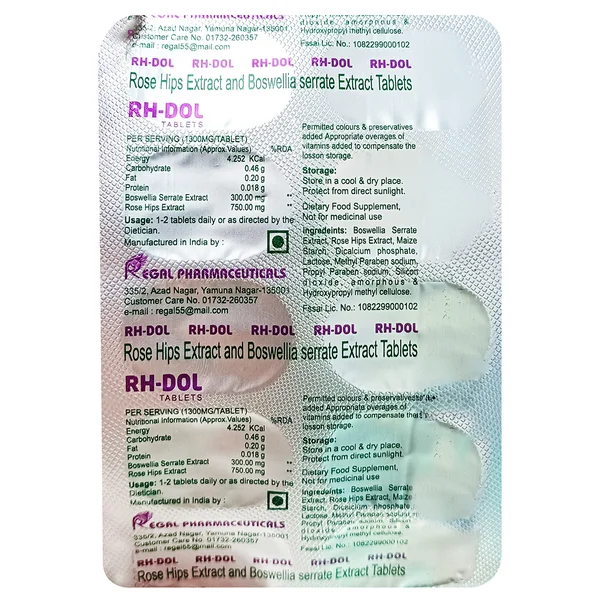 Rh-Dol Tablet 10's, Pack of 10