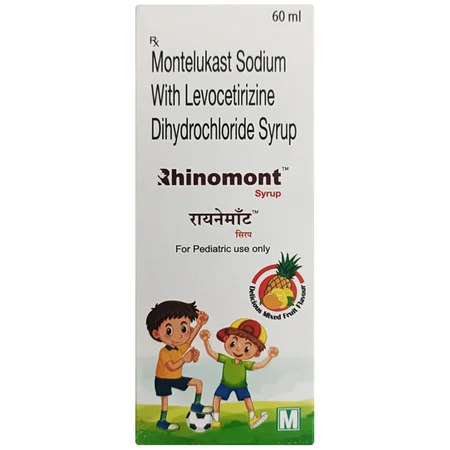 Rhinomont Paediatric Delicious Mixed Fruit Flavour Syrup 60 ml