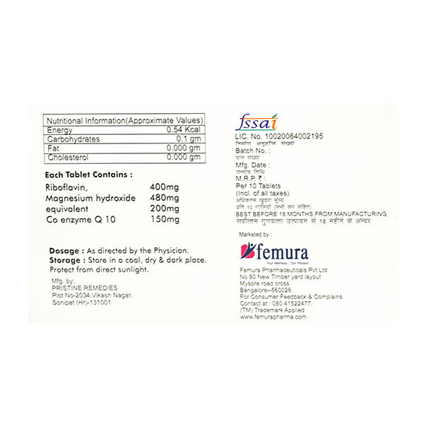 Ribofem-MQ Tablet 10's, Pack of 10 Ribofem-MQ Tablet 10's, Pack of 10