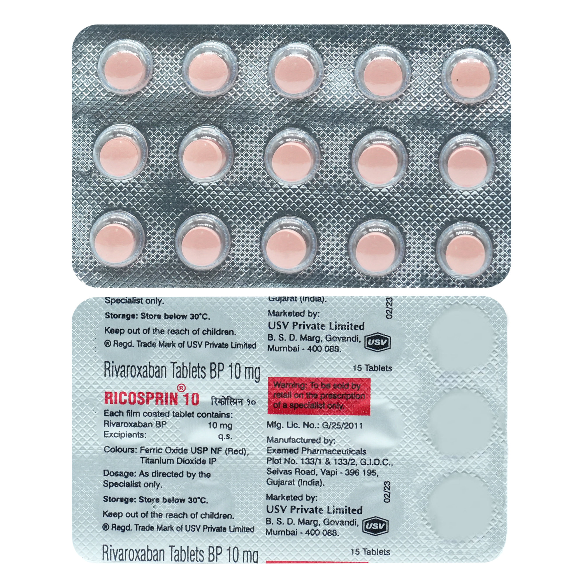 Buy Ricosprin 10 Tablet 15's Online