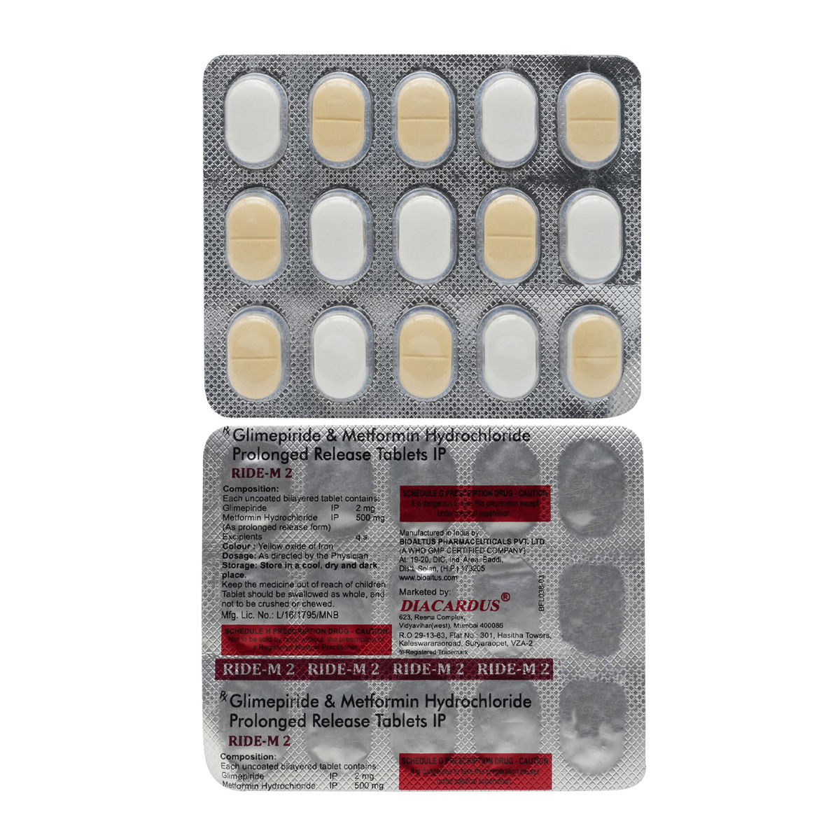 Ride-M2 Tablet 15's Price, Uses, Side Effects, Composition - Apollo ...