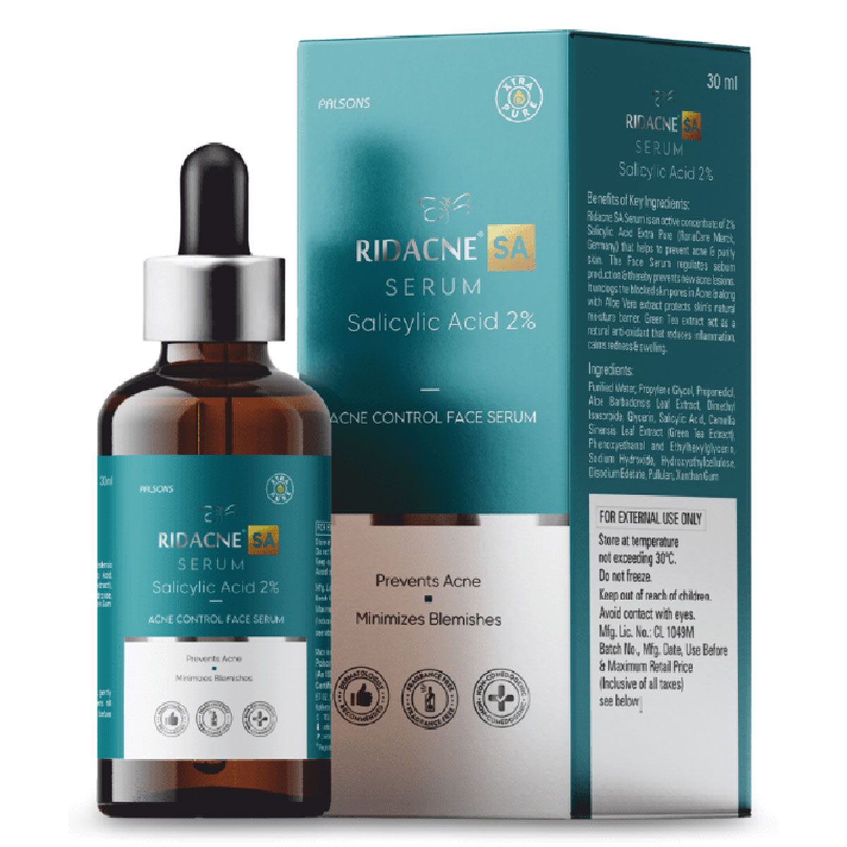 Ridacne SA Face Serum 30 ml, Pack of 1 Ridacne SA Face Serum 30 ml, Pack of 1