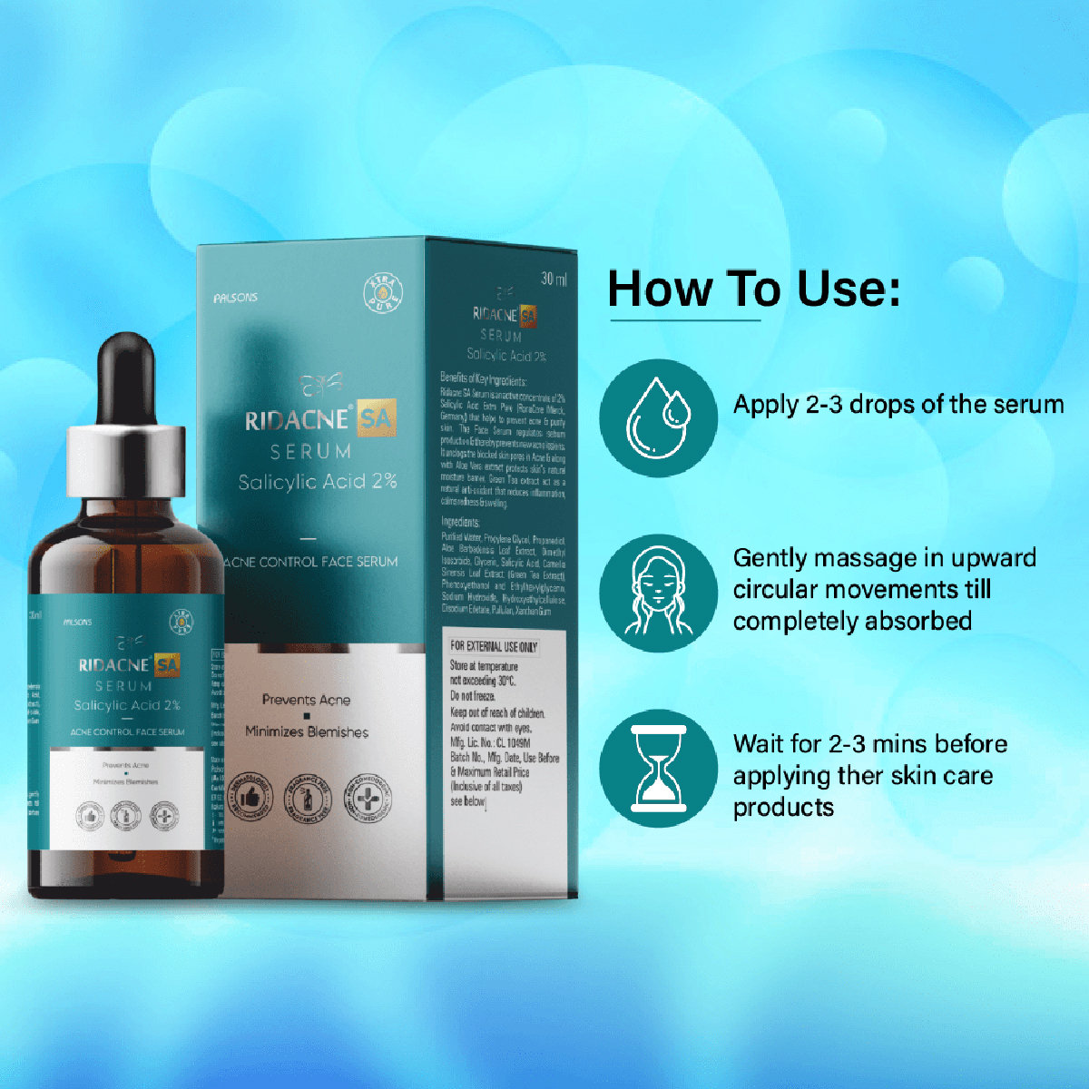 Ridacne SA Face Serum 30 ml, Pack of 1 Ridacne SA Face Serum 30 ml, Pack of 1