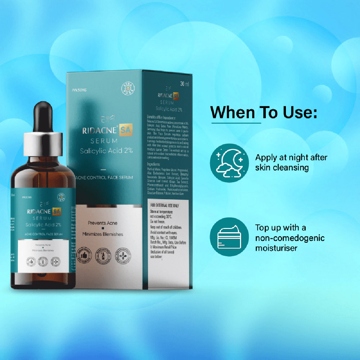 Ridacne SA Face Serum 30 ml, Pack of 1 Ridacne SA Face Serum 30 ml, Pack of 1