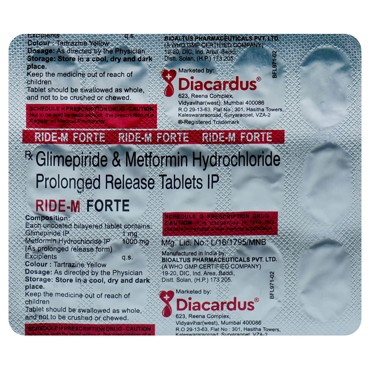 Ride-M Forte Tablet 15's, Pack of 15 TABLETS Ride-M Forte Tablet 15's, Pack of 15 TABLETS