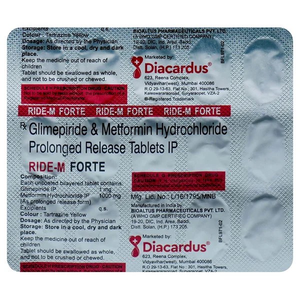 Ride-M Forte Tablet 15's