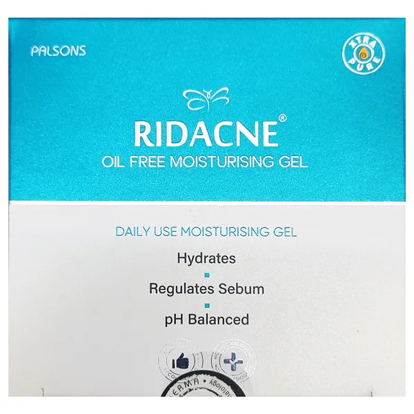 Ridacne Oil Free Moisturising Gel, 40 gm, Pack of 1