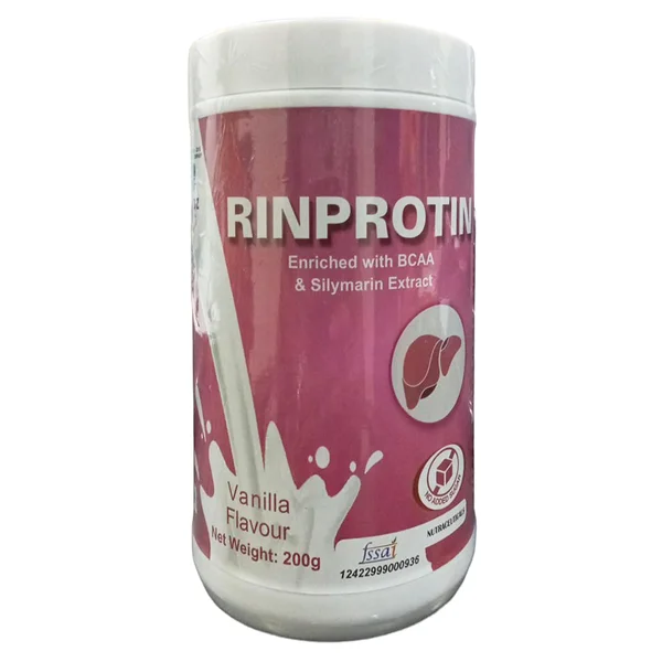 Rinprotin Bcaa Vannila Flavour Powder, 200 gm Jar