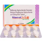 RIOMET TRIO 2MG TABLET, Pack of 10 TABLETS