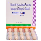 Riomet Duo 1 mg Tablet 15's, Pack of 15 TabletS