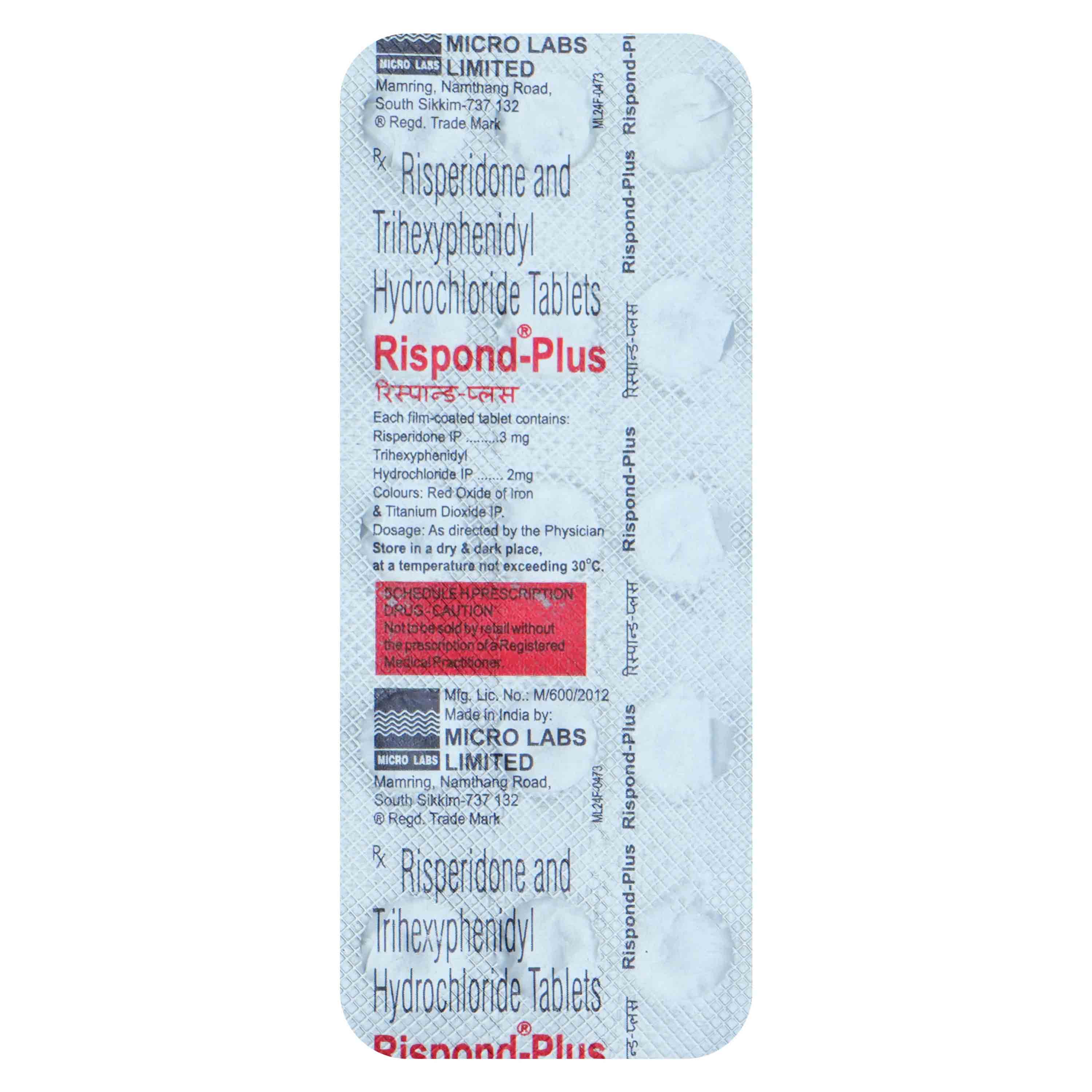 Rispond-Plus Tablet 15's, Pack of 15 Rispond-Plus Tablet 15's, Pack of 15