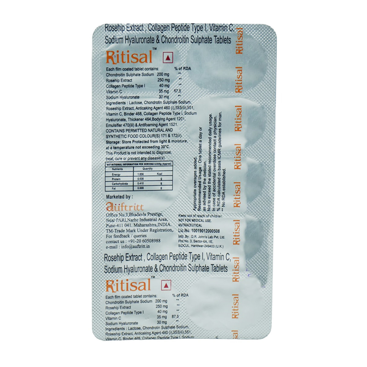 Ritisal Tablet 10's, Pack of 10 TabletS Ritisal Tablet 10's, Pack of 10 TabletS
