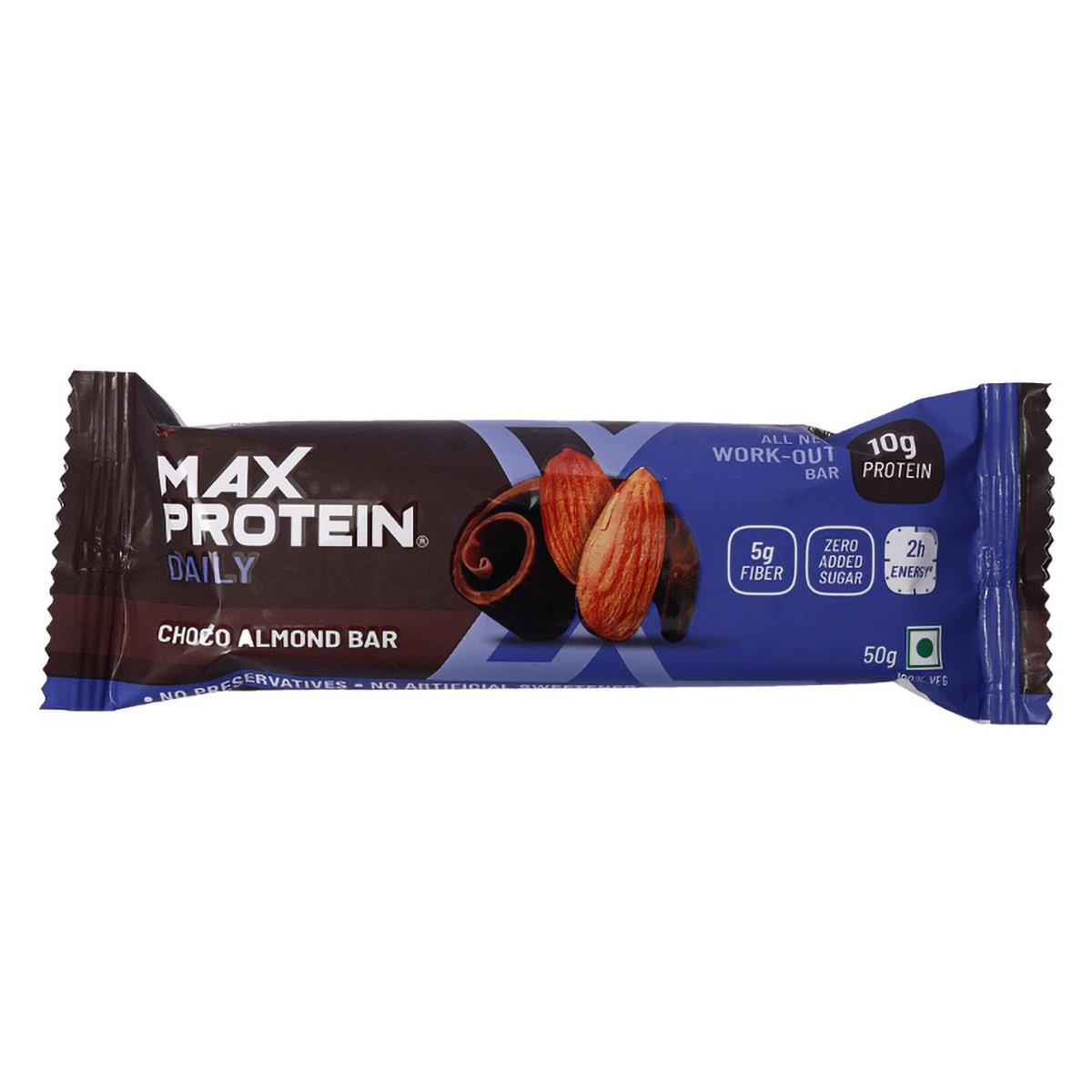 Ritebite Max Protein Daily Choco Almond Bar, 50 gm, Pack of 1 Ritebite Max Protein Daily Choco Almond Bar, 50 gm, Pack of 1