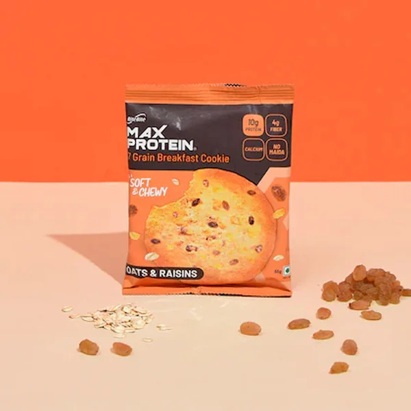 Ritebite Max Protein Oats&Raisins Cookies, 55 gm