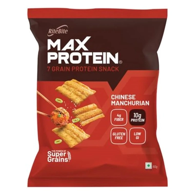 Ritebite Max Protein Chinese Manchurian Snack, 60 gm, Pack of 1