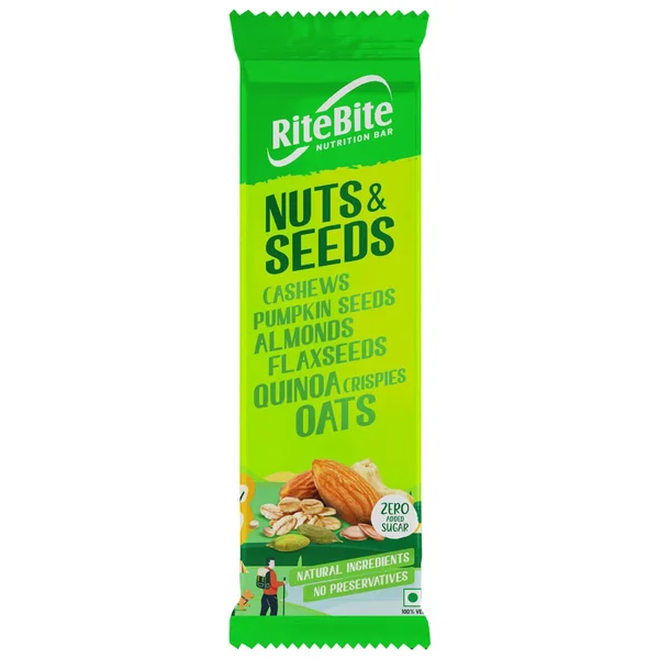 Ritebite Max Protein Nuts & Seeds Bar, 35 gm