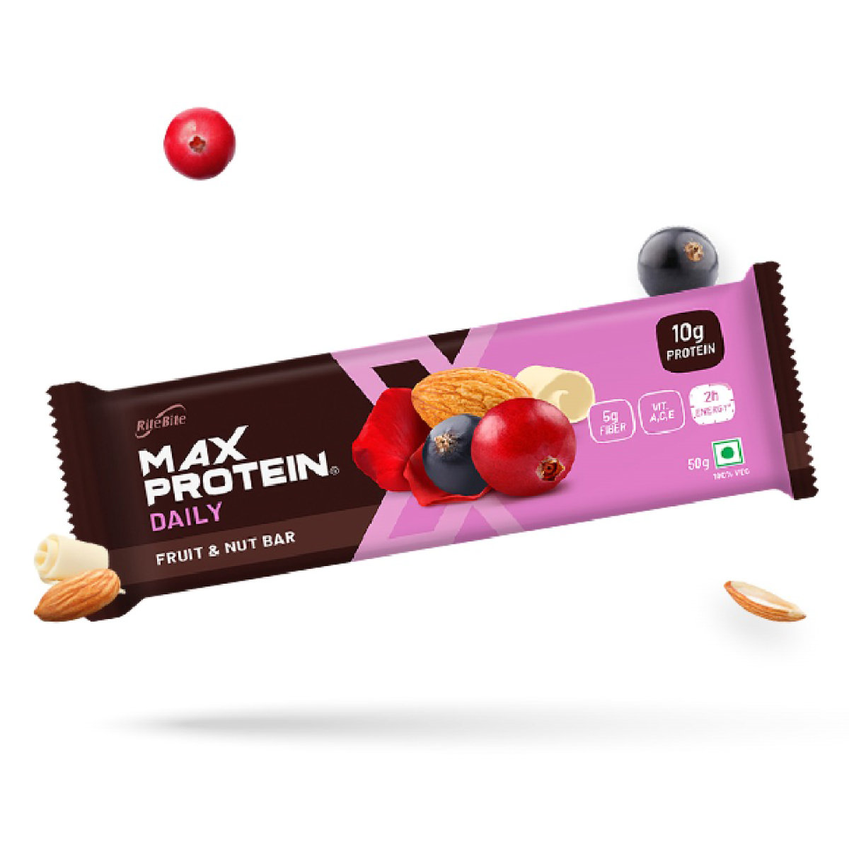Ritebite Max Protein Fruit & Nut Bar, 50 gm, Pack of 1 Ritebite Max Protein Fruit & Nut Bar, 50 gm, Pack of 1