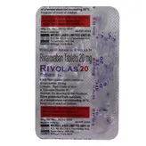 Rivolas 20 Tablet 15's, Pack of 15 TabletS