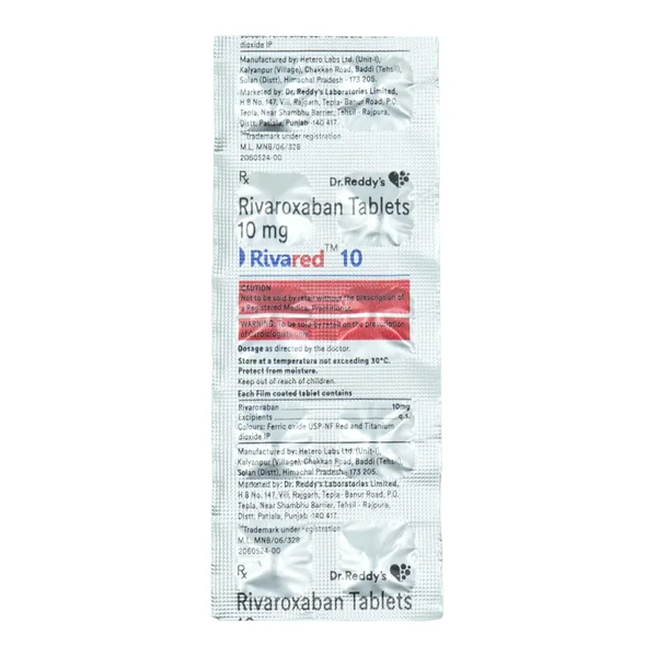 Rivared 10 Tablet 10's, Pack of 10 TABLETS