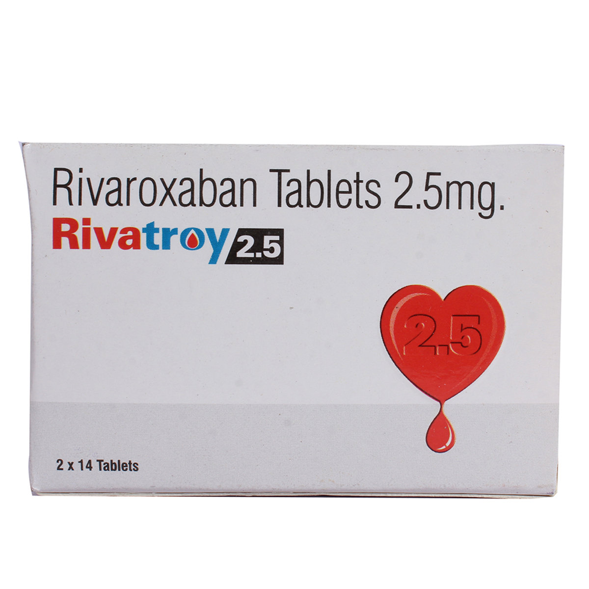 Rivatroy 2.5 Tablet 14's, Pack of 14 TABLETS Rivatroy 2.5 Tablet 14's, Pack of 14 TABLETS