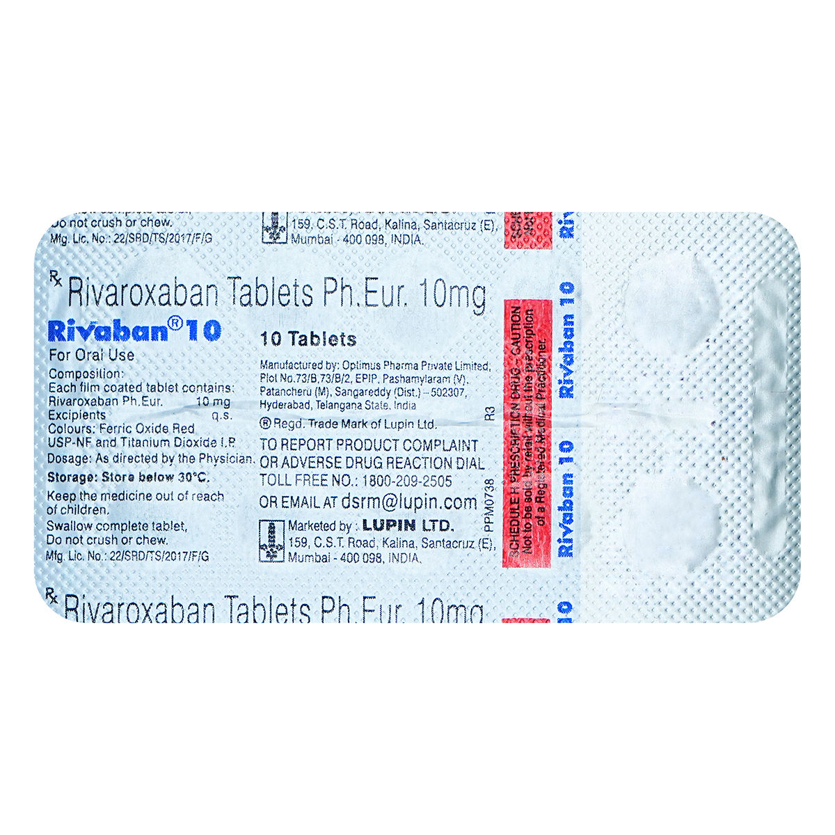 Rivaban 10 Tablet | Uses, Side Effects, Price | Apollo Pharmacy