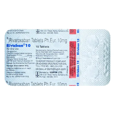 Rivaban 10 Tablet 10's