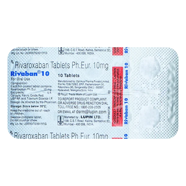 Rivaban 10 Tablet 10's