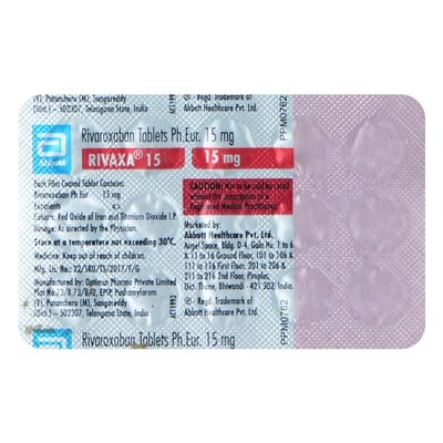 Rivaxa 15 Tablet 15's, Pack of 15 TabletS