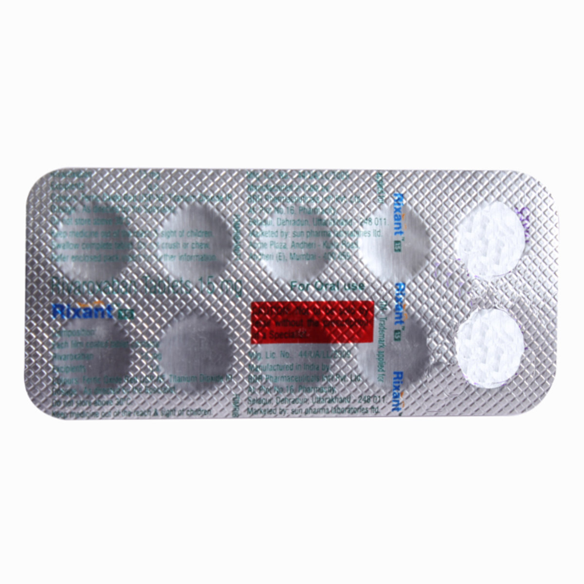 Rixant 15 Tablet 10's, Pack of 10 TabletS Rixant 15 Tablet 10's, Pack of 10 TabletS