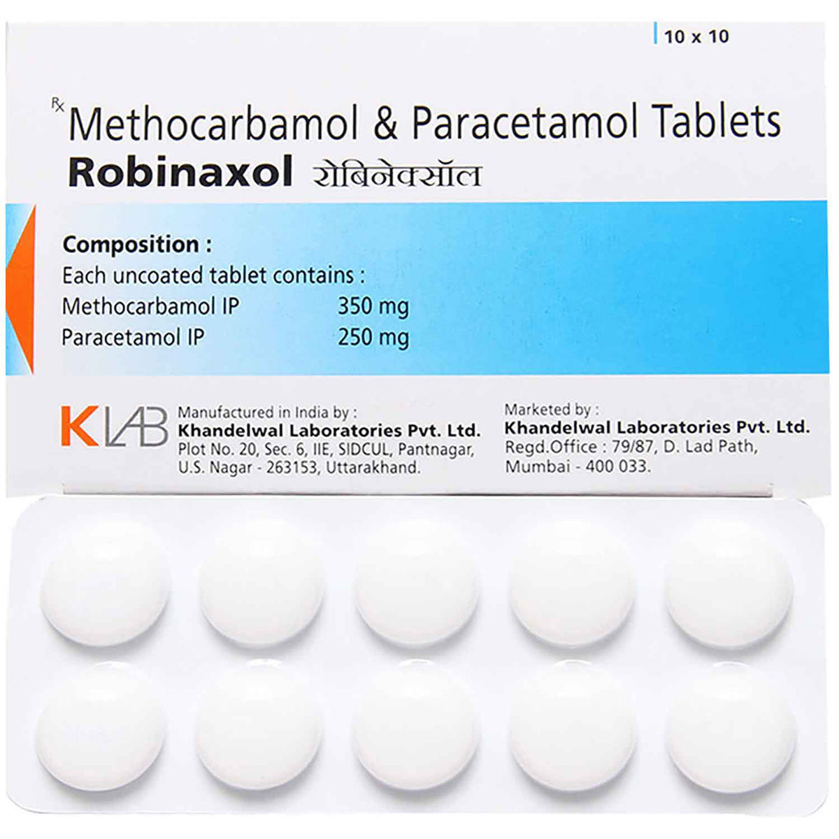 Buy Robinaxol Tablet 10's Online
