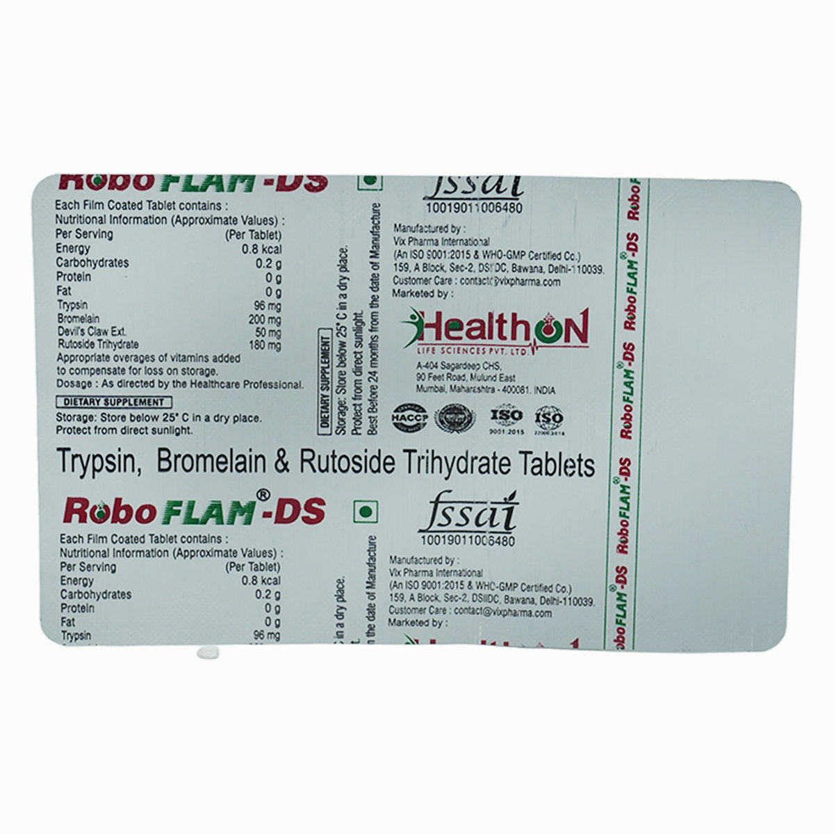 Buy Roboflam-DS Tablet 10's Online