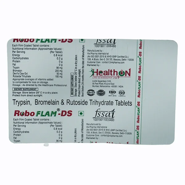 Roboflam-DS Tablet 10's, Pack of 10 TabletS