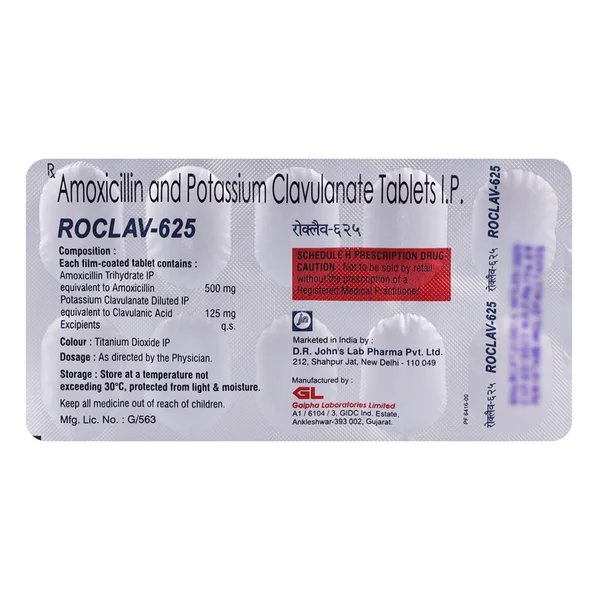 Roclav 625 Tablet 10's