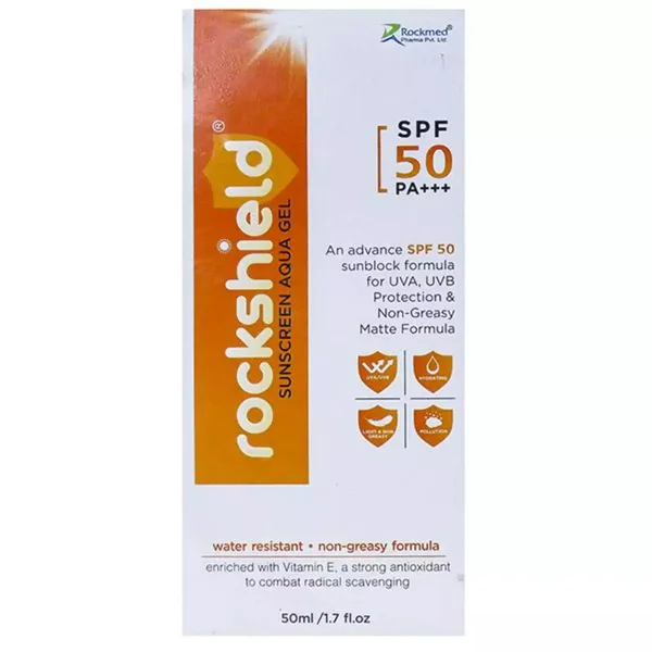 Rockshield SPF 50 PA+++ Sunscreen Aqua Gel 50 ml