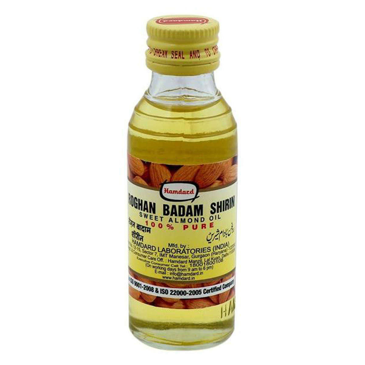 Hamdard Rogan Badam Shirin Almond Oil, 50 ml, Pack of 1 Hamdard Rogan Badam Shirin Almond Oil, 50 ml, Pack of 1