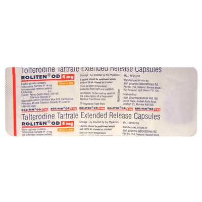 Roliten OD 4 mg Capsule 10's, Pack of 10 CAPSULES