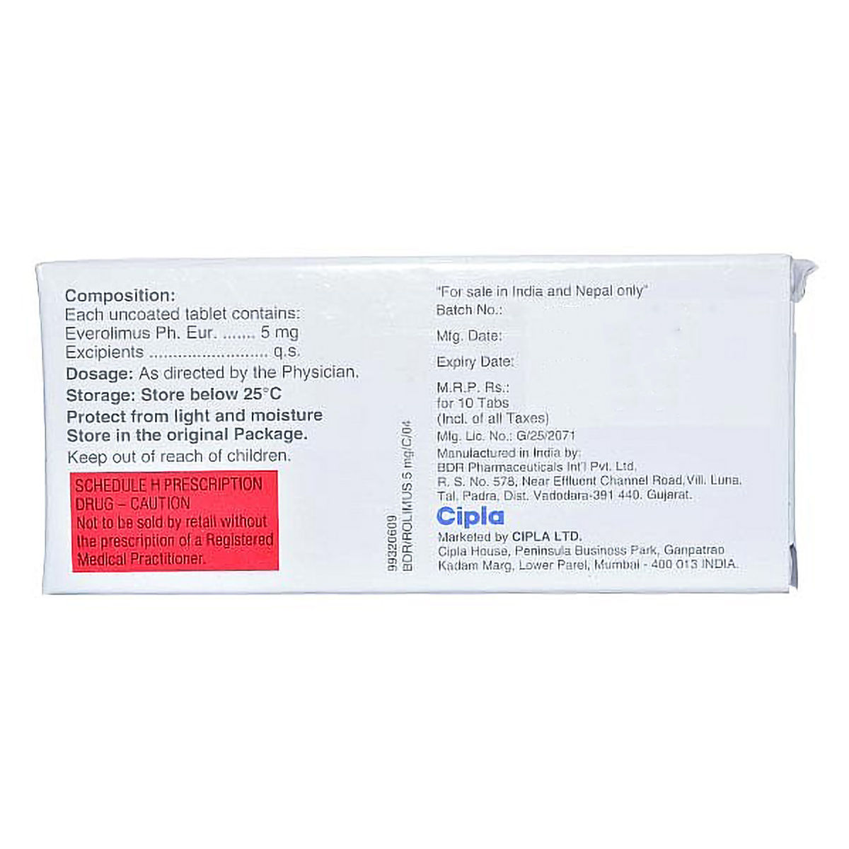 Rolimus 5 Tablet Price, Uses, Side Effects, Composition - Apollo Pharmacy